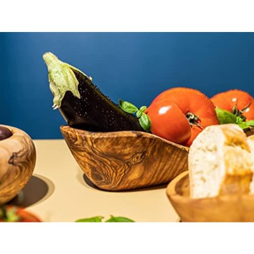 올리브나무 바게트 빵 2종세트 스낵볼 투박한 나무그릇 과일 수제 주얼리 다용도-634247