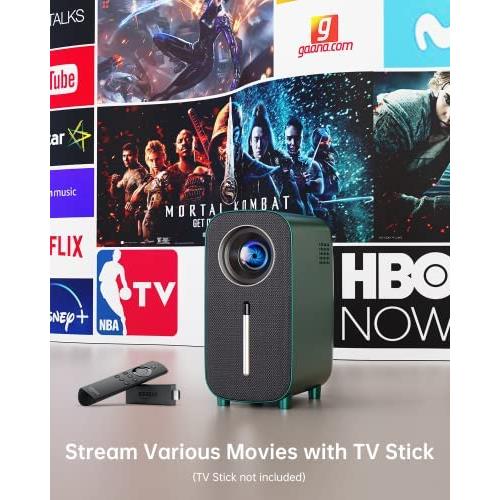 휴대용 미니 빔 프로젝터 미국 HISION 블루투스 1080P 4K 영화 휴대용 가정용 TV 8500L 야외 비디오 LED 스틱 노트북 전화 태블릿 HDMI