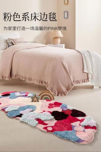 북유럽 카펫 섬유 소파 침실 침대옆 매트 복숭아꽃 방음 발코니