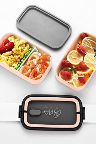 피크닉 런치 박스 토트 머그 및 수저 세트 키트 손잡이가 있는 일본식 대형 핑크색 -637374
