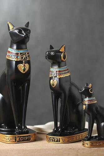 홈 악세사리 이집트 고양이 유럽식 레진 포세이시아 빈티지 인테리어