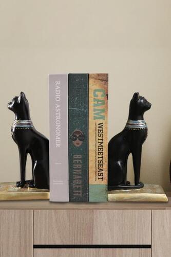 앤티크 이집트 고양이 라이트 럭셔리 장식 모델하우스 블랙 빈티지 인테리어