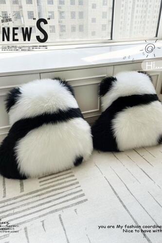 쿠션 방석 팬더 궁뎅이 뒷모습 귀여운 침대 소파 거실