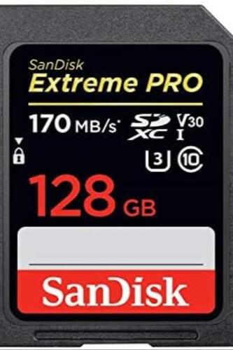 샌디스크 128GB SDXC SD Extreme Pro 메모리 카드 번들 미국-638186
