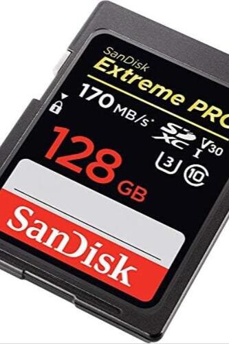 샌디스크 128GB SDXC Extreme Pro 메모리 카드 미국-638293