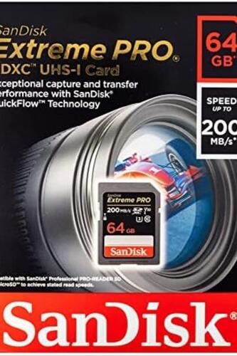 샌디스크 64GB SD Extreme Pro 메모리 카드 미국-638217