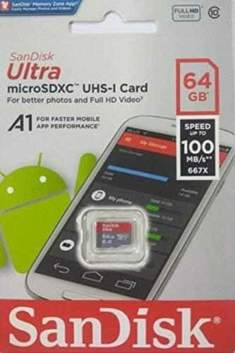 아페만 대쉬 카메라 시리즈용 샌디스크 울트라 64GB 마이크로 SDXC 메모리 카드 미국-638253