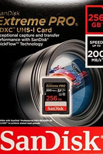 샌디스크 Extreme Pro 256GB SD 메모리 카드 미국-638292