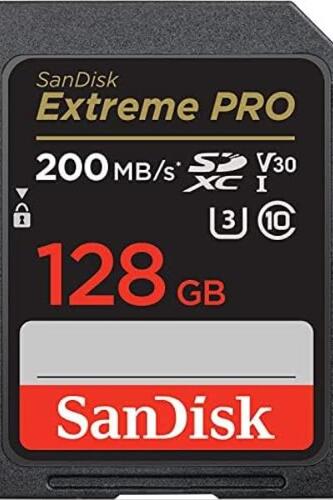 샌디스크 128GB SDXC Extreme Pro 메모리 카드 미국-638248