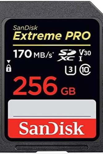 샌디스크 256GB SDXC SD Extreme Pro 메모리 카드 미국-638210