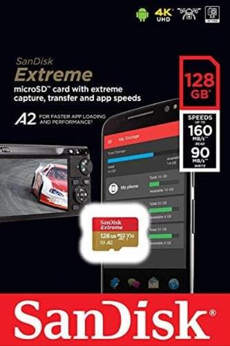 샌디스크 Extreme MicroSD 카드 128GB (5팩) DJI FPV 드론용 메모리 미국-638269
