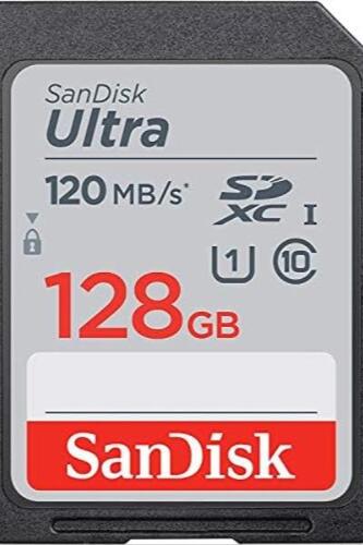 샌디스크 128GB SDXC SD 울트라 메모리 카드 미국-638264