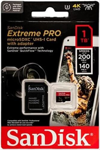 샌디스크 Extreme Pro 1TB Micro SD 메모리 카드 미국-638208
