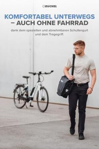 Büchel 독일 자전거가방 25.4 L 방수 어깨끈 선반 가방