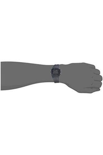 카시오 남성용 쿼츠 (레진 스트랩 포함),블랙,17(모델: W-800H-1BVCF) 미국 시계-641065
