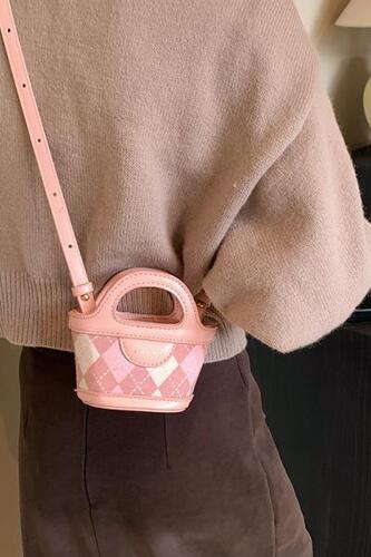 귀여운 여성가방 가을겨울 브라운 레오파드 버킷백 크로스 미니백 핸드백
