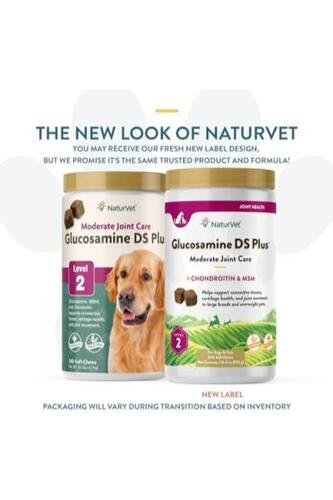 반려견 영양제 미국 NaturVet – 글루코사민 DS Plus 레벨 2 중등도 관리 건강한 고관절을 지원-641903