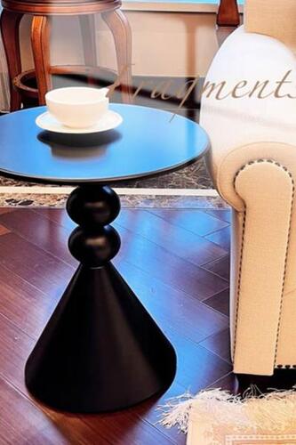 사이드테이블 북유럽 럭셔리 작은 탁자 디자인 이동식 거실 둥근