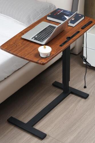 사이드테이블 침대옆 테이블 이동 높이조절 PC 접이식 소파
