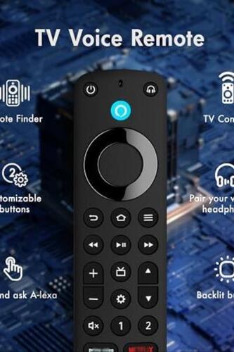 스마트 TV용 음성 기능 핏으로 교체 리모컨 프로 스틱(2세대, 3세대, 라이트, 4K), 핏 큐브(1세대) 미국-642407
