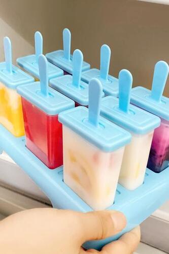 Alina 9 캐비티 아이스캔들, BPA가 없는 아이스캔들 스틱이 내장된 미국 아이스크림 메이커 몰드-642549
