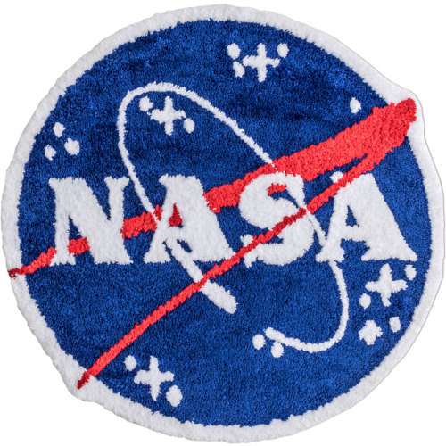 원형 러그 카페트 크리에이티브 NASA 우주비행사 원형 카펫 침실 어린이 집터-22293192475083