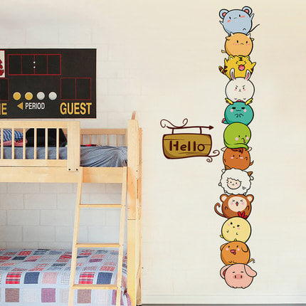 스티커 인테리어 벽지 캐릭터 벽보 스티커 문붙임 크리에이티브 어린이 방 침실-509739