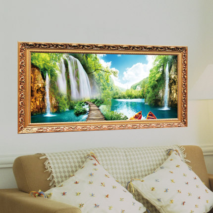스티커 인테리어 벽지 3D 입진 벽 스티커 그림 거실 방 장식품 벽지 침실 -509807