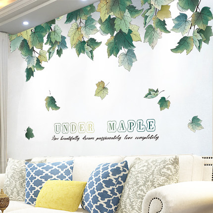 스티커 인테리어 벽지 3D 입체적인 프레쉬 식물 크리에이티브 거실 배경 벽장-509843