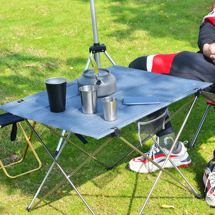 캠핑 경량 롤테이블 야외 초경량 알루미늄 접이 테이블 휴대용 캠핑 바베큐 캐쥬얼 천-514168