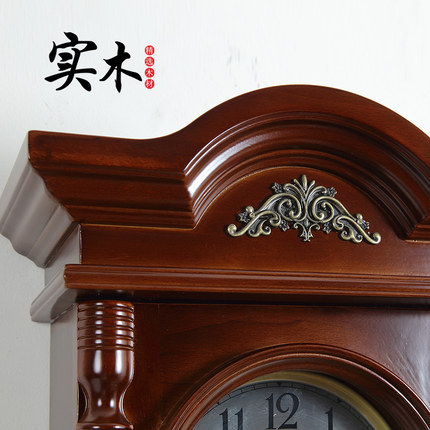앤틱 빈티지 시계 유럽식 골동품 종로식 벽시계 실목 시계 거실 장방형 대기-520237