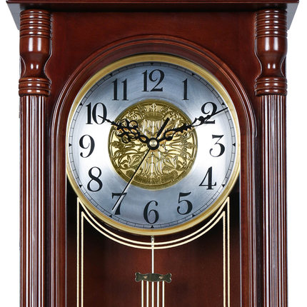 앤틱 빈티지 시계 유럽식 거실 벽시계 오래된 원목 골동품 시계 직사각형 -520391