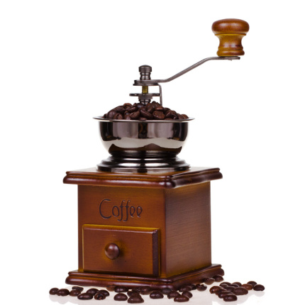 원두 커피 분쇄기 그라인더 원목 클래식손연두기 커피연삭기 분쇄기-521033