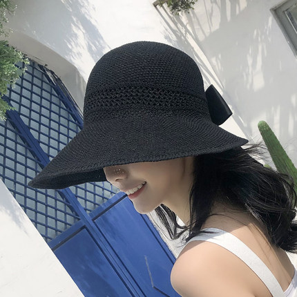 햇빛 가리개 태양 챙넓은 모자 여성 여름 래쉬 가드 선캡일 큰 계열의 모자 스냅백-522914
