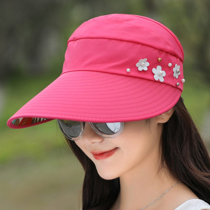 햇빛 가리개 태양 챙넓은 모자 썬캡 여자 래쉬가드 여름 캐주얼 한 여름 패션-522929