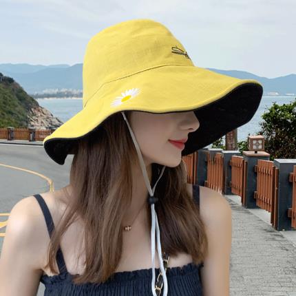 햇빛 가리개 태양 챙넓은 모자 여름 데이지 버킷 모자 여 패션 스냅백-522939
