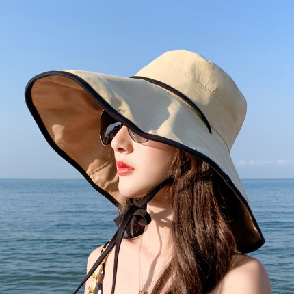 햇빛 가리개 태양 챙넓은 모자 벙거지 데일리 챙 차단 모자 여름 얇은-522986
