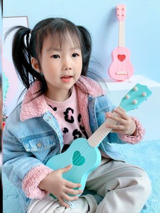 포켓 미니기타 기타연습 기타 트렌드 초보 유치원 금줄 보기 포켓기-524979