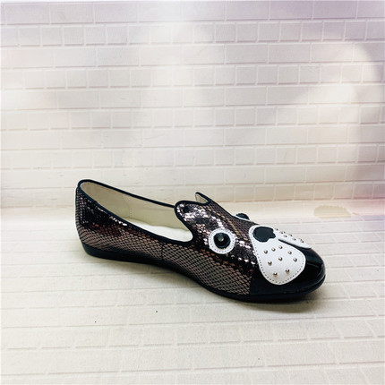 여성슬립온 단화  오픈장 여성 신발 원두 로우526405