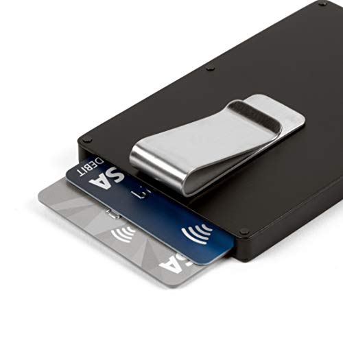 명품 카드 명함 지갑 독일출고POWR 카드 홀더 지갑 망 미니멀리스트 슬림 금속 RFID 차단 비접촉식 카드 보호기 머니 클립 포함534472