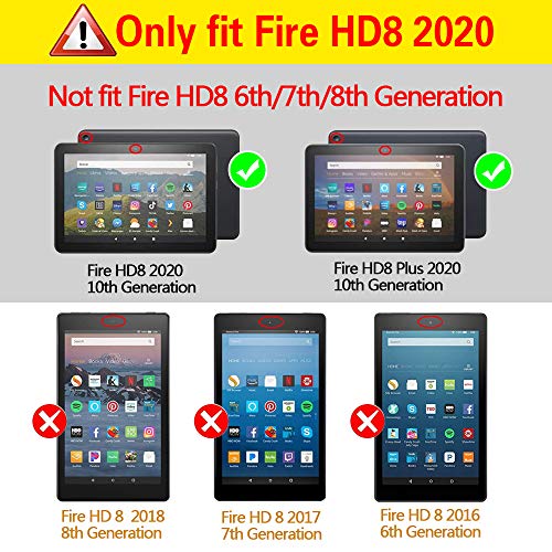 파이어 HD 케이스 E NET-CASE Slim Case for All-New Fire HD 8 2020 &amp; Fire HD 8 Plus Tablet ( 10th Generation,2020 Release) 미국출고-538837