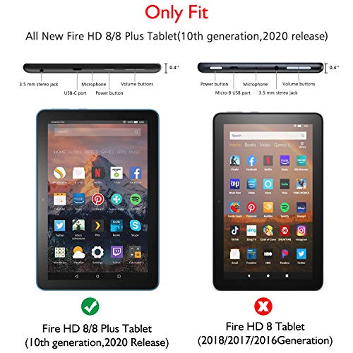파이어 HD 케이스 Fire HD 8 Case 2020, All-New Fire HD 8 Plus Tablet Case(10th Generation, 2020 Release) 미국출고-538852