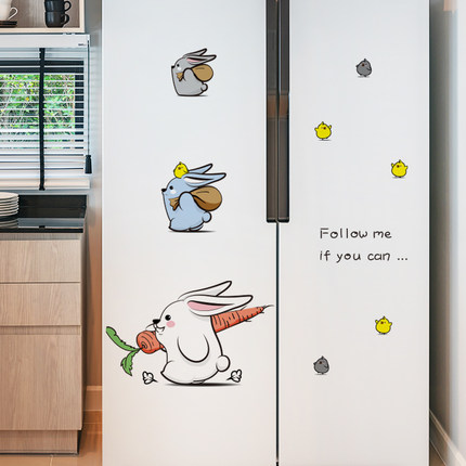 냉장고리폼 캐릭터 냉장고 문 스티커 방수는 에어컨 리노베이션 옆 북유럽을 제거-539304