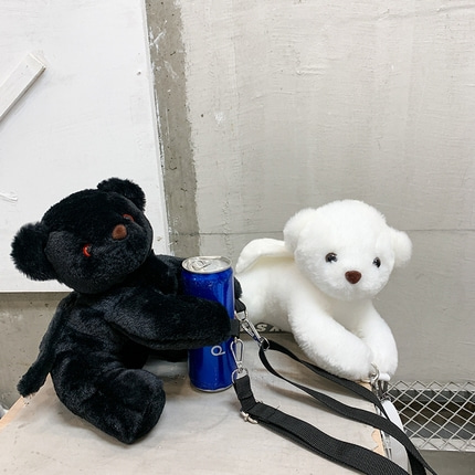 인형가방일 봉제 인형과 어린 하라주쿠 캐릭터 가방 소프트 한국 여자 아기 곰  귀여운 여동생-541965