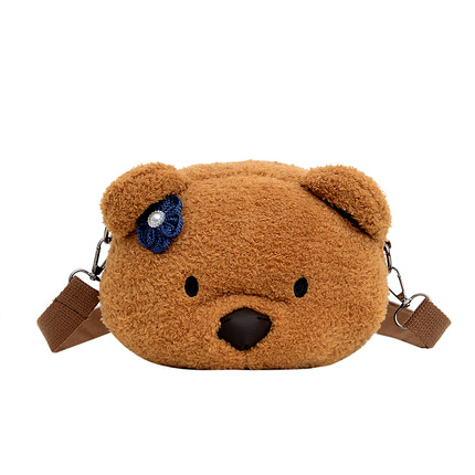 인형가방키즈 크로스백 여 2020 가을 신상 귀여운 인형 곰돌이 레드 캐릭터-541998