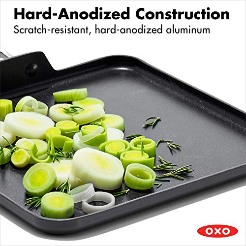 옥소 OXO 11인치 프라이팬 Good Grips Non-Stick Pro Dishwasher safe 11인치 Square Griddle,Gray,11-Inch  미국출고 -543811