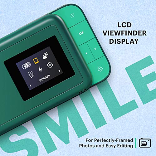 즉석카메라 폴라로이드 코닥 Smile 즉석 프린트 Digital 카메라 – Slide-Open 10MP 카메라 w,2x3 ZINK 프린트er (Green) -550386