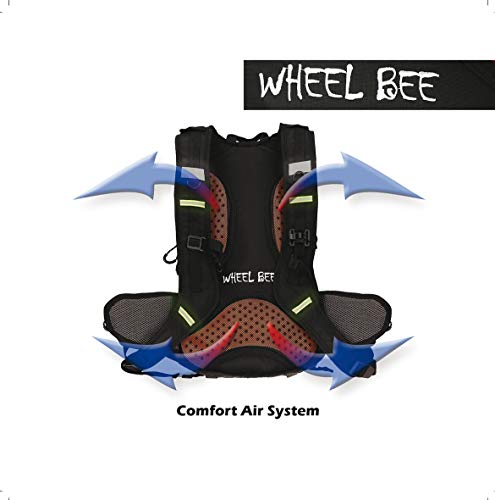 자전거백팩 독일 Wheel Bee Stelvio 950019 안전성 USB 포트 레인 커버 블랙-558361