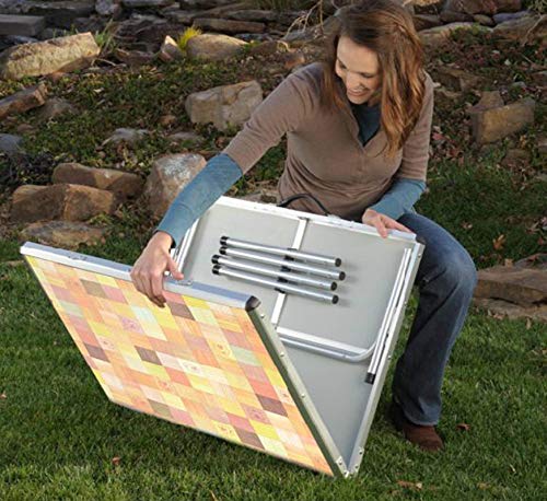 콜맨 캠핑 Coleman Company Pack-Away Outdoor Folding Mosaic Table, Silver 캠핑 테이블 미국출고 -562632