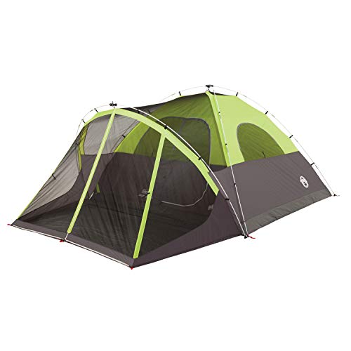 콜맨 캠핑 Coleman Steel Creek Fast Pitch Dome 텐트 with Screen Room, 6-Person , White, 10 x 9 텐트 미국출고 -562655